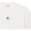 imageLacoste Mens Cotton Logo TeeWhite Rubber Print
