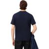 imageLacoste Mens Cotton TShirt with Breast PocketNavy Blue Pocket