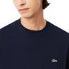 imageLacoste Mens Cotton TShirt with Breast PocketNavy Blue Pocket
