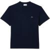 imageLacoste Mens Cotton TShirt with Breast PocketNavy Blue Pocket