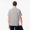 imageLacoste Mens Cotton TShirt with Breast PocketSilver Chine Pocket