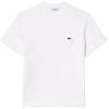 imageLacoste Mens Cotton TShirt with Breast PocketWhite Pocket
