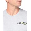 imageLacoste Mens Crew Neck Short Sleeve Classic Fit Graphic TShirtGrey Animated