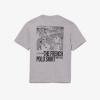 imageLacoste Mens Crew Neck Short Sleeve Classic Fit Graphic TShirtGrey Animated