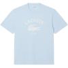 imageLacoste Mens Crew Neck Short Sleeve Classic Fit Graphic TShirtRill Blue Branding
