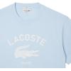 imageLacoste Mens Crew Neck Short Sleeve Classic Fit Graphic TShirtRill Blue Branding