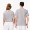 imageLacoste Mens Crew Neck Short Sleeve Classic Fit Graphic TShirtSilver Chine
