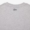 imageLacoste Mens Crew Neck Short Sleeve Classic Fit Graphic TShirtSilver Chine