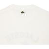 imageLacoste Mens Crew Neck Short Sleeve Classic Fit Graphic TShirtWhite Branding