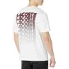 imageLacoste Mens Crew Neck Short Sleeve Relaxed Fit Graphic TShirtWhite Back Graphic