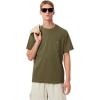 imageLacoste Mens Cotton TShirt with Breast PocketKhaki Pocket