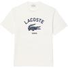 imageLacoste Mens Crew Neck Short Sleeve Classic Fit Graphic TShirtWhite Branding