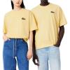 imageLacoste Mens Crew Neck Short Sleeve Loose Fit Classic TShirtSoleil Chine