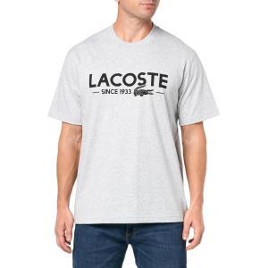 imageLacoste Mens Cotton Logo TeeSilver Chine