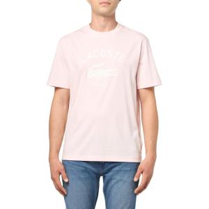 imageLacoste Mens Crew Neck Short Sleeve Classic Fit Graphic TShirtFlamingo Branding