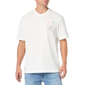 imageLacoste Mens Crew Neck Short Sleeve Classic Fit Graphic TShirtFlourLance Balle