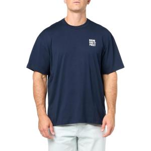 imageLacoste Mens Crew Neck Short Sleeve Classic Fit Graphic TShirtNavy Blue Print