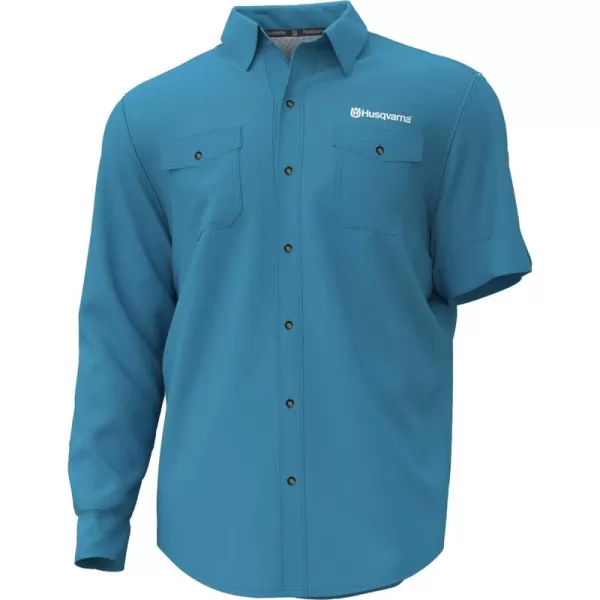 Husqvarna Fishing Shirt, Small, Blue
