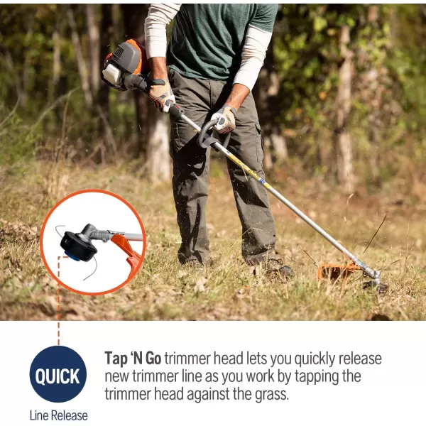 Husqvarna 324L 4-Cycle 18" Cutting Path Gas String Trimmer,Orange