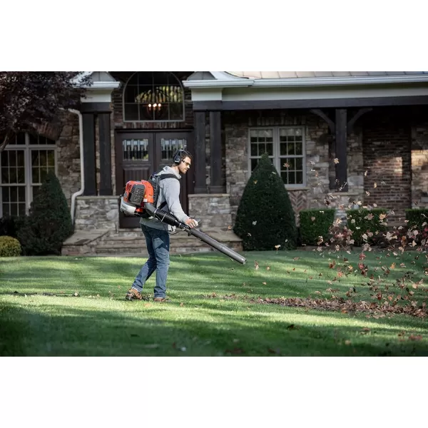 Husqvarna 360BT 65.6cc 2-Cycle Gas 890 CFM 232 MPH Backpack Leaf Blower , Orange