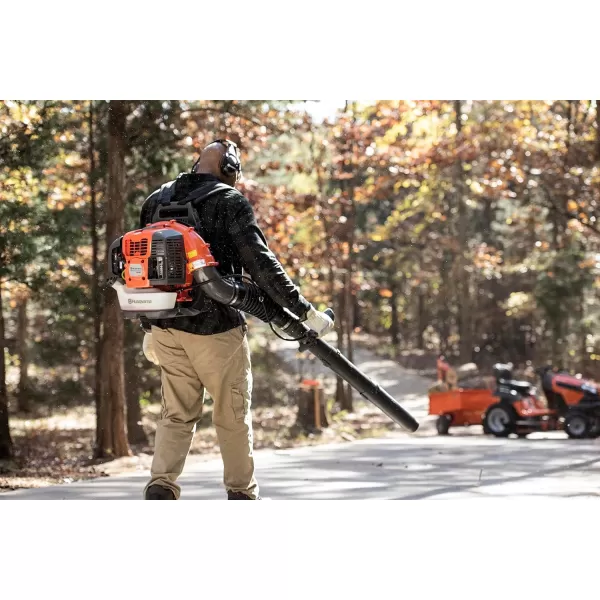 Husqvarna 360BT 65.6cc 2-Cycle Gas 890 CFM 232 MPH Backpack Leaf Blower , Orange