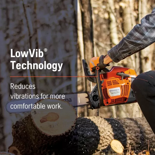 Husqvarna 455 Rancher Gas Powered Chainsaw, 55.5-cc 3.5-HP, 2-Cycle X-Torq Engine, 20 Inch Chainsaw with Automatic Oiler, For Tree Pruning, Yard Cleanups and Firewood Cutting