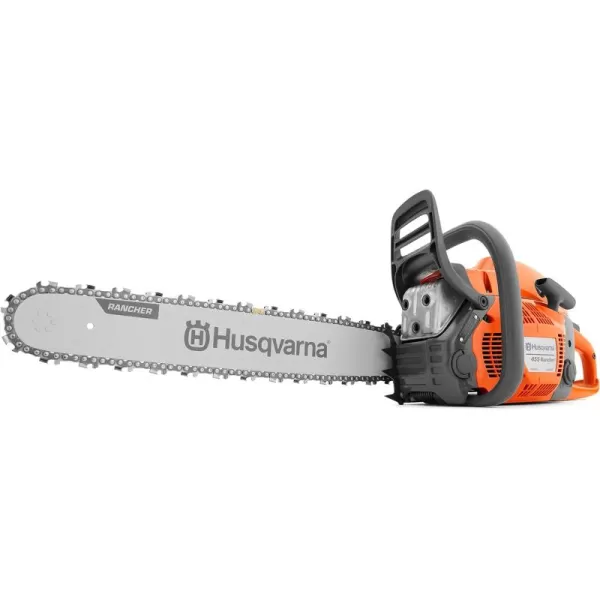 Husqvarna 455 Rancher Gas Powered Chainsaw, 55.5-cc 3.5-HP, 2-Cycle X-Torq Engine, 20 Inch Chainsaw with Automatic Oiler, For Tree Pruning, Yard Cleanups and Firewood Cutting
