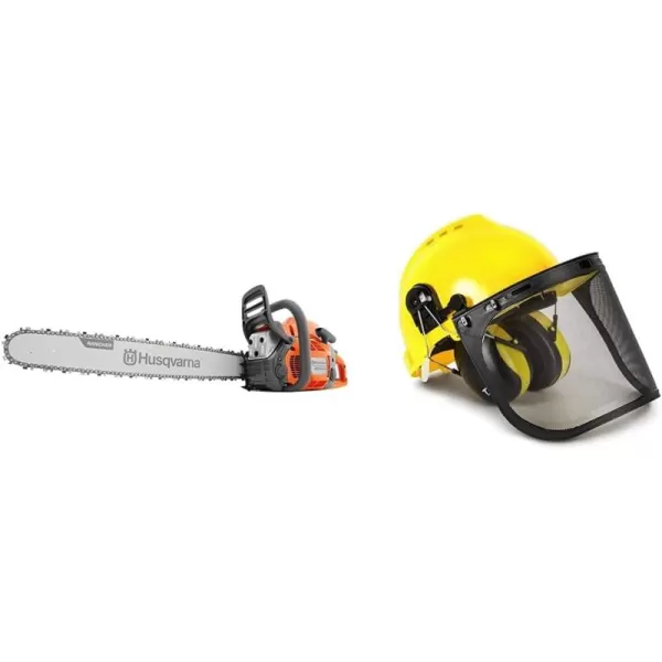 Husqvarna 460 Rancher Gas Powered Chainsaw, 60.3-cc 3.6-HP, 2-Cycle X-Torq Engine, 24 Inch Chainsaw with Automatic Adjustable Oil Pump, For Wood Cutting, Tree Trimming and Land Clearing