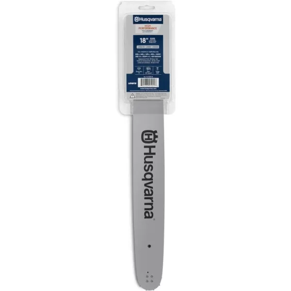 Husqvarna 531300438 18-Inch HLN250-72 Pixel Chain Saw Bar, .325-Inch by .050-Inch , Grey