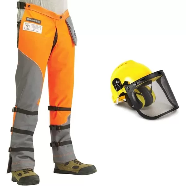 Husqvarna 587160702 Chain Saw Chaps Protective Functional Leg Wear,Black