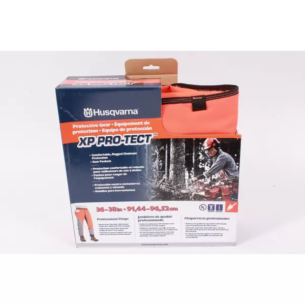 Husqvarna 587160702 Chain Saw Chaps Protective Functional Leg Wear,Black