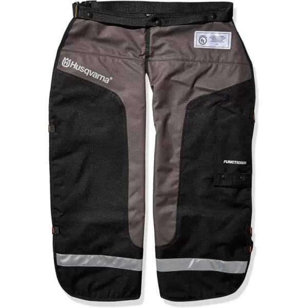 Husqvarna 587160702 Chain Saw Chaps Protective Functional Leg Wear,Black