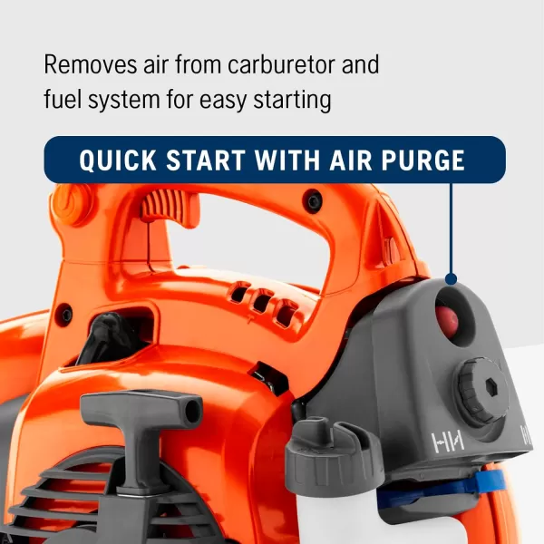 Husqvarna 952711925 125B 28cc 2-Cycle 470 CFM 170 MPH Handheld Gas Blower, Orange