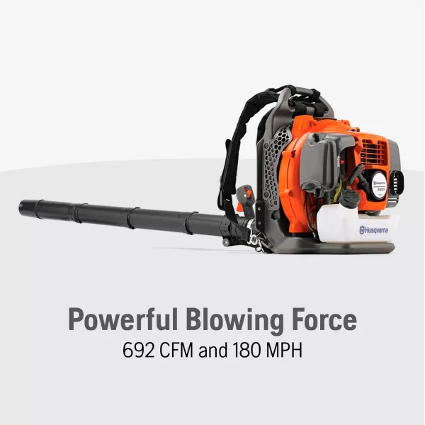 Husqvarna 965877502 350BT 2-Cycle Gas Backpack Blower, Orange,1-