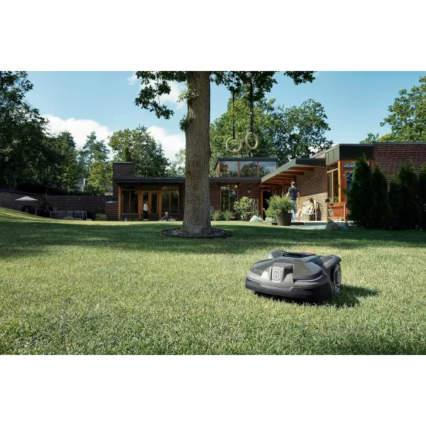 Husqvarna Automower 415X Robotic Automatic Lawn Mower with GPS Assisted Navigation with Self Installation and Ultra-Quiet Smart Mowing Technology for Small to Medium Yards 