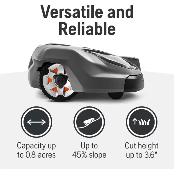 Husqvarna Automower 430X Automatic Robotic Lawn Mower with GPS Assisted Navigation, Self Installation and Ultra-Quiet Smart Mowing Technology for Medium to Large Yards 