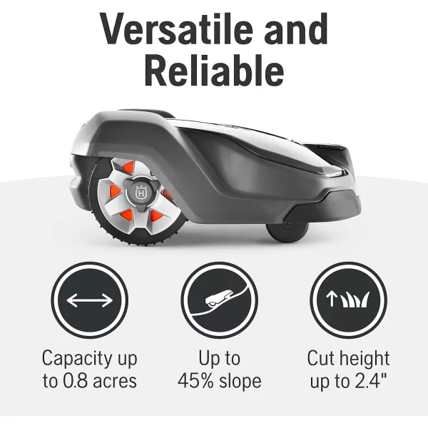 Husqvarna Automower 430X Automatic Robotic Lawn Mower with GPS Assisted Navigation, Self Installation and Ultra-Quiet Smart Mowing Technology for Medium to Large Yards 