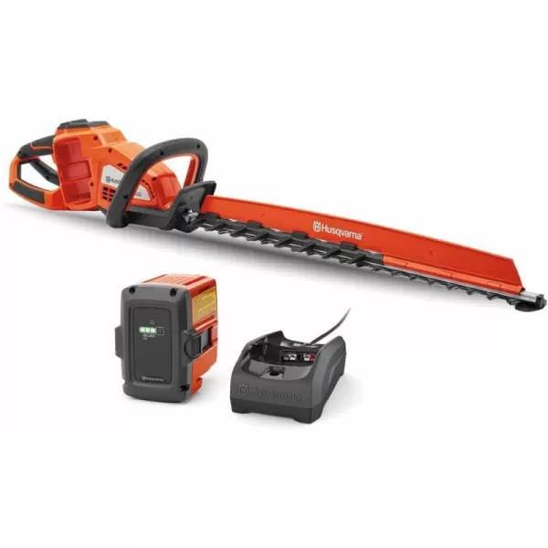 Husqvarna Hedge Master 320iHD60 Battery Hedge Trimmer, 24-Inch Electric Hedge Trimmer with Brushless Motor for Efficiency and Durability, 40V Lithium-Ion Battery and Charger Included
