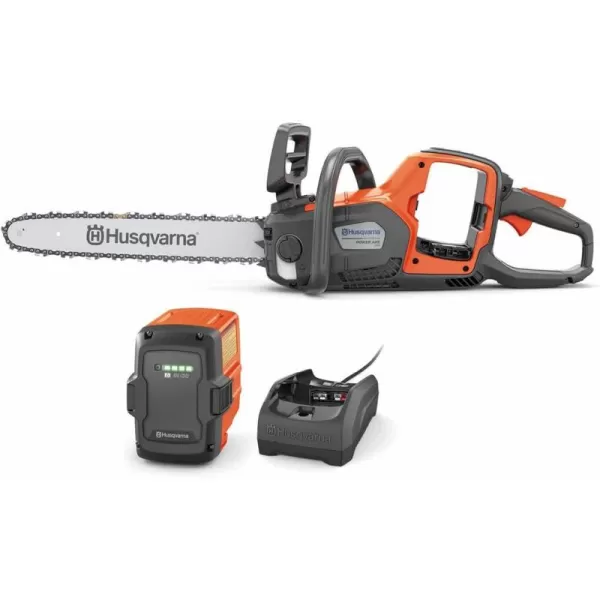 Husqvarna Power Axe 350i Cordless Electric Chainsaw, 18 Inch Chainsaw with Brushless Motor and Quiet Superior Cutting Power, 40V Lithium-Ion Battery and Charger Included