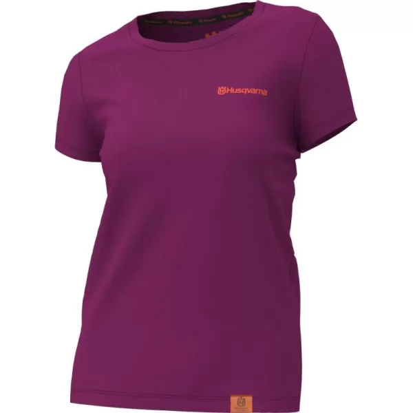 Husqvarna Short Sleeve t-Shirt, X-Small, Purple
