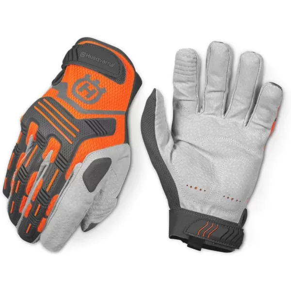 Husqvarna Technical Work Gloves, Medium , Orange, Orange)