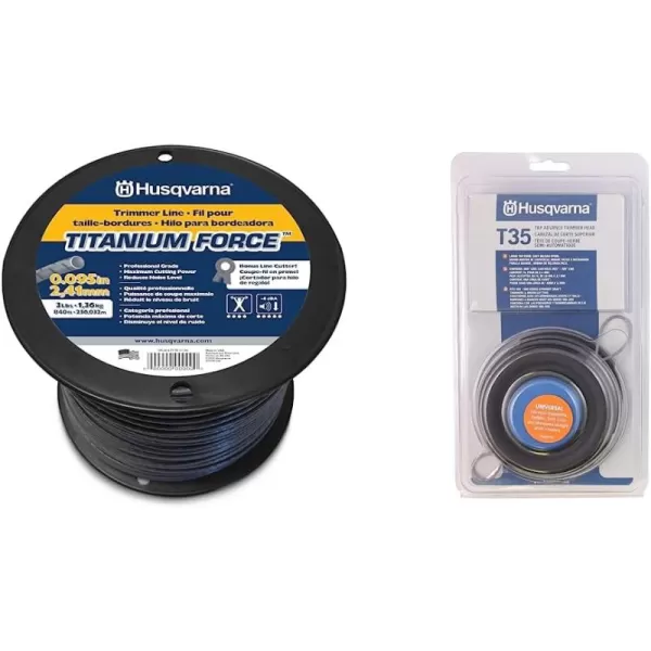 Trimmer line + Trimmer Head, Blue/Black