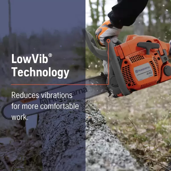 NEW Husqvarna 440 Gas Powered Chainsaw, 40-cc 2.4-HP, 2-Cycle X-Torq Engine, 18 Inch Chainsaw with Smart Start, For Wood Cutting and Tree Trimming