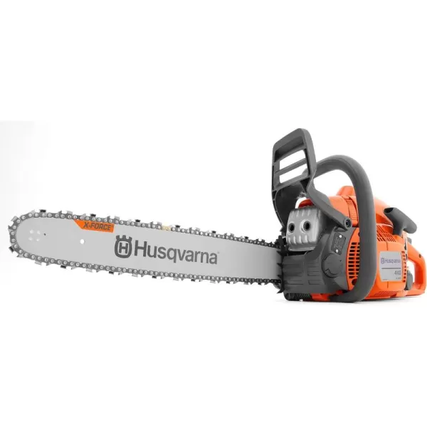 NEW Husqvarna 440 Gas Powered Chainsaw, 40-cc 2.4-HP, 2-Cycle X-Torq Engine, 18 Inch Chainsaw with Smart Start, For Wood Cutting and Tree Trimming