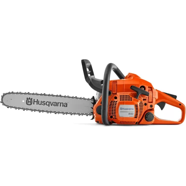 NEW Husqvarna 440 Gas Powered Chainsaw, 40-cc 2.4-HP, 2-Cycle X-Torq Engine, 18 Inch Chainsaw with Smart Start, For Wood Cutting and Tree Trimming