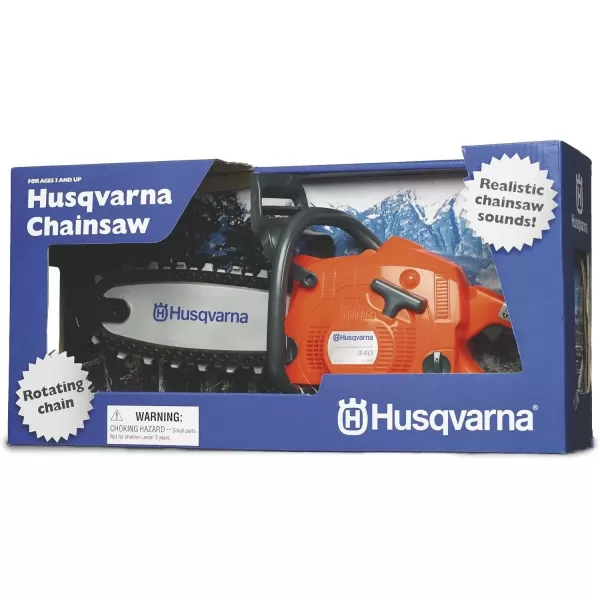 imageHusqvarna Toy Chainsaw with Realistic Sounds and Rotating Chain Chainsaw Toy for Kids Ages 3 and Up440