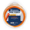 imageHusqvarna Titanium Force 0095Inch 140Foot Spooled String Trimmer Line Professional Grade Copolymer Weed Eater Line with Line CutterOrange