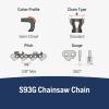 imageHusqvarna XCut S93G 16 Inch Chainsaw Chain 38quot Mini Pitch 050quot Gauge 56 Drive Link Chainsaw Blade Replacement PreStretched and Low Kickback GrayGrey