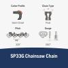 imageHusqvarna XCut SP33G 16 Inch Chainsaw Chain 325quot Pitch 050quot Gauge 66 Drive Links PreStretched Chainsaw Blade Replacement with Superior Lubrication and Low KickbackGreySP33G 16