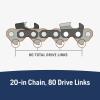 imageHusqvarna XCut SP33G 20 Inch Chainsaw Chain 325quot Pitch 050quot Gauge 80 Drive Links Highly Durable PreStretched Chainsaw Blade Replacement with Superior Lubrication and Low Kickback GraySP33G 20
